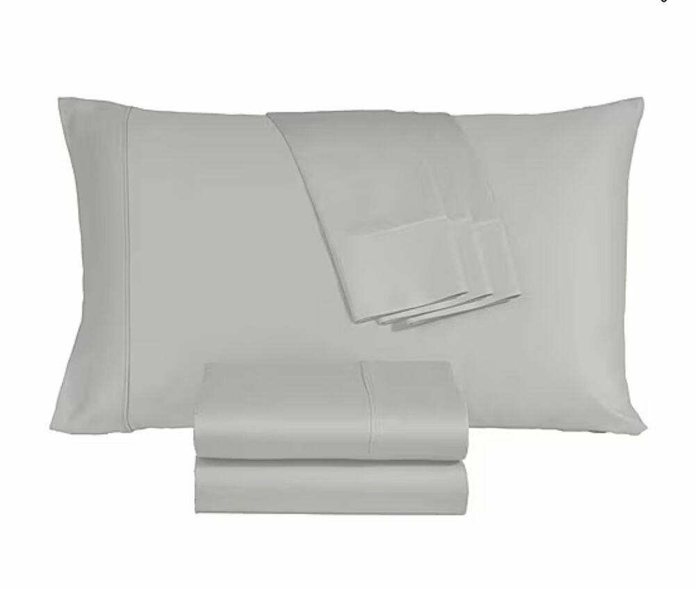 NEW! Hudson Hotel 800tc Egyptian Cotton Blend 6 Piece Sheet Set Queen Sage Gray